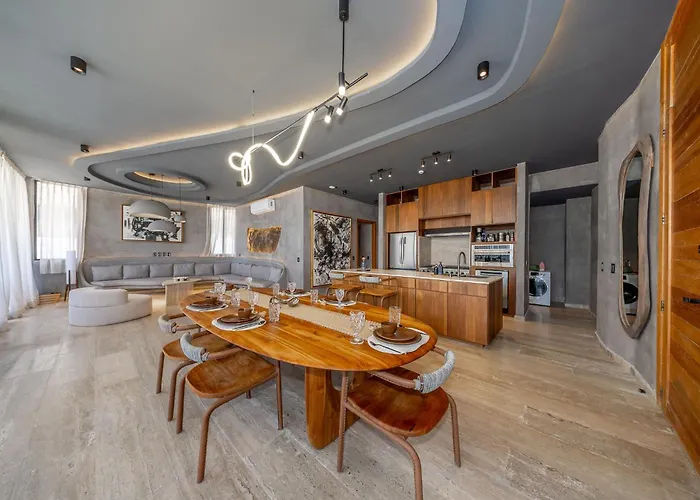 Oceanfront 3br Luxury Maiim Tankah With Pool & Gym Tulum