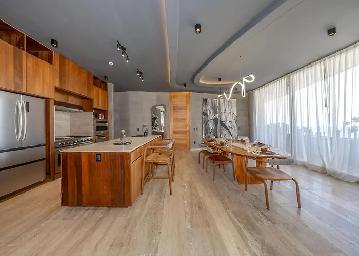 Oceanfront 3br Luxury Maiim Tankah With Pool & Gym Appartement Tulum