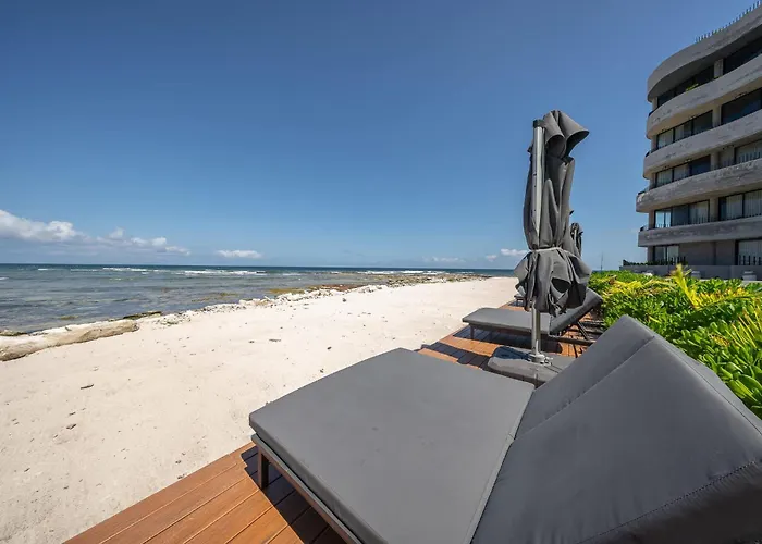 Oceanfront 3br Luxury Maiim Tankah With Pool & Gym Tulum