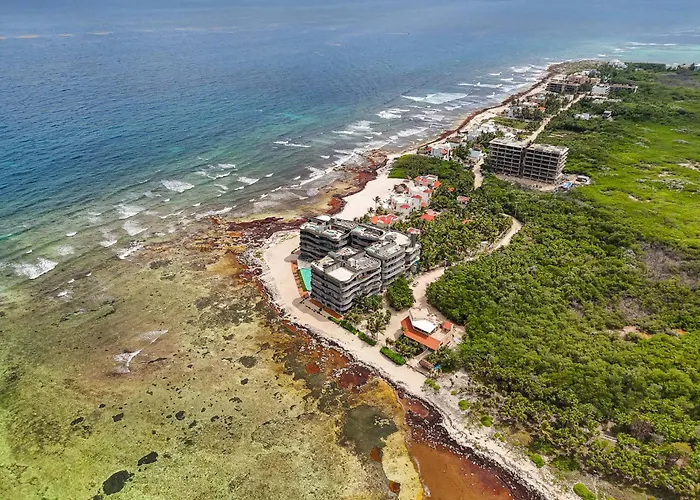 Oceanfront 3br Luxury Maiim Tankah With Pool & Gym Appartement Tulum